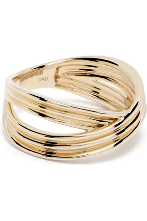 Dana Rebecca Designs Stor Nana Bernice Crossover ring i 14 karat guld