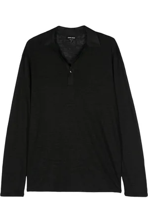 Giorgio Armani Langærmet polo i hør
