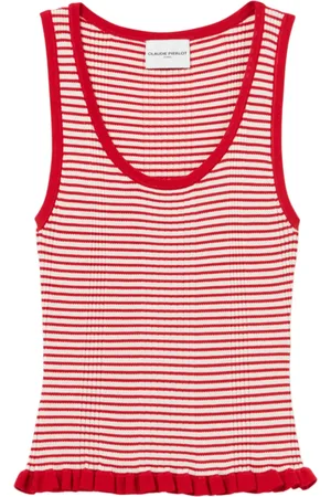 Claudie Pierlot Stribet tanktop i finstrik