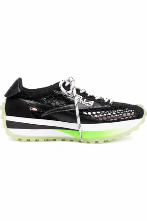 Stella McCartney Low-top sneakers i mesh-strik med logomærke