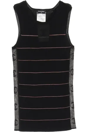 CHANEL Stribet tanktop fra 1986-1988