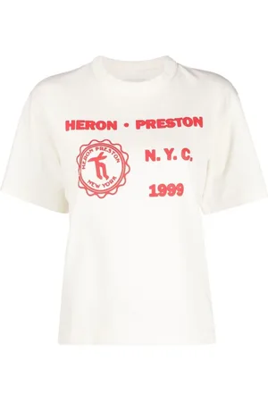 Heron Preston T-shirt med Medieval-tryk