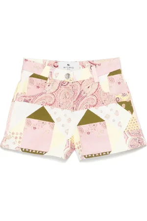 Etro Shorts med patchwork-tryk