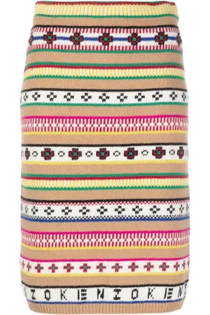 Kenzo Intarsia-strikkede leggings med høj talje