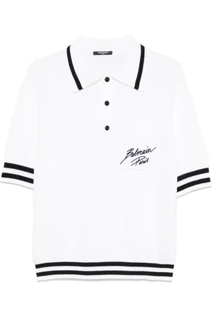 Balmain Polo med logobroderi