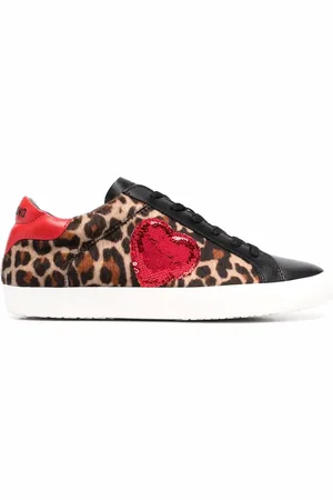 Moschino Low-top sneakers med leopardtryk