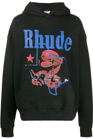 Rhude Oversize hættetrøje med logo
