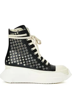 Rick Owens High-top sneakers med huludsmykning