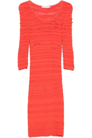 Dior Midi kjole med flæsedetalje