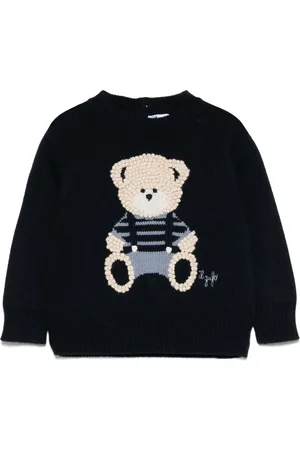 Il gufo Sweater med bamse-motiv