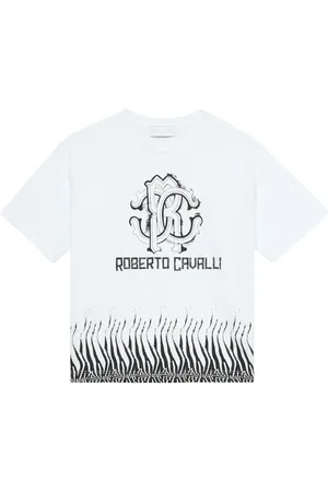 Roberto Cavalli T-shirt med logotryk