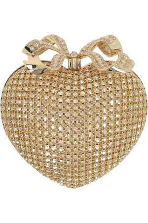 Self-Portrait Hjerteformet clutch med krystal