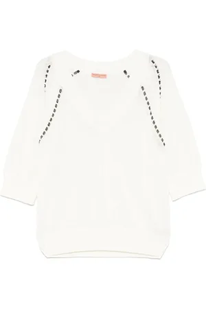 ERMANNO SCERVINO V-ringad tröja