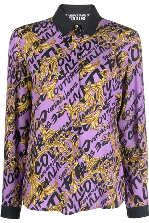 VERSACE Skjorte med baroktryk