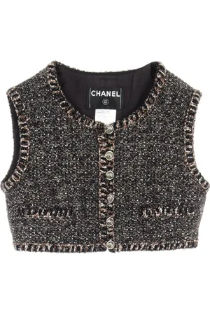 CHANEL Vest i tweed fra 1986-1988