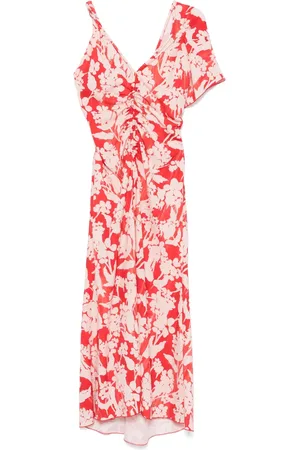 Victoria Beckham Lang kjole med blomstertryk