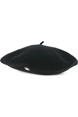CHANEL Beret med CC-mærke fra 1990-2000