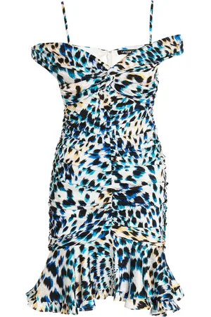 Emanuel Ungaro Kort kjole med leopardtryk
