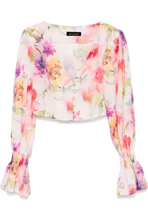ACTUALEE Bluse med blomstertryk
