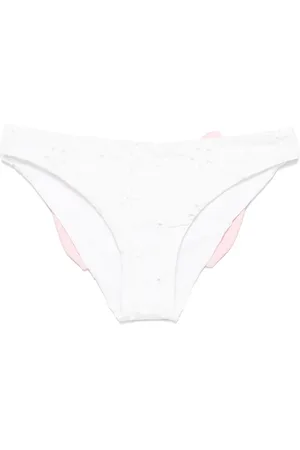 MC2 SAINT BARTH Bikiniunderdel med blomsterbroderi