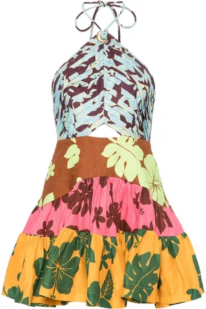 ALÉMAIS Kort Poppy Spliced kjole