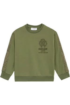 Roberto Cavalli Sweatshirt med broderet logo