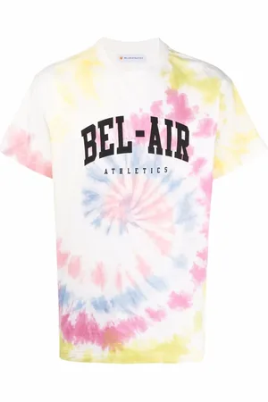 BEL-AIR ATHLETICS T-shirt med batiktryk og logo