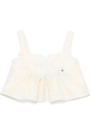 Elisabetta Franchi Top med blomstertryk