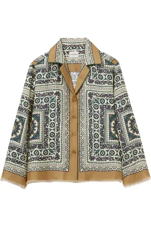 Claudie Pierlot Silkeskjorte med tryk