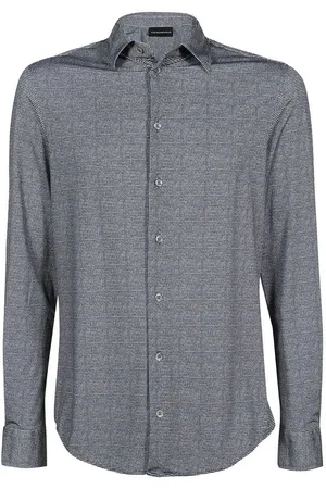 Emporio Armani Houndstoothmønstret skjorte