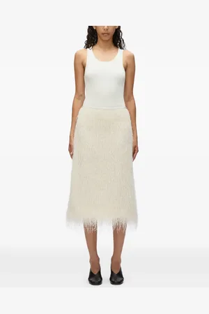 3.1 Phillip Lim Mellemlang nederdel med frynser
