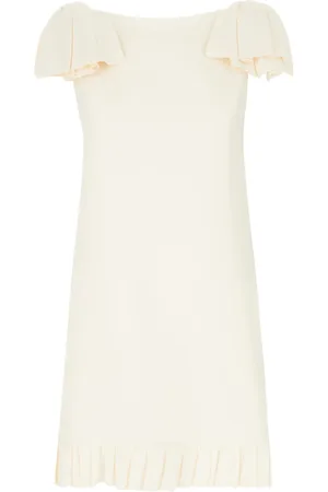 VALENTINO GARAVANI Kort kjole i crepe couture