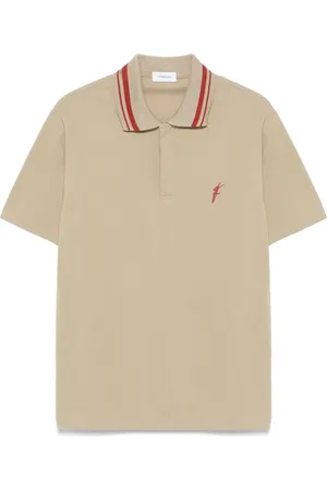 Salvatore Ferragamo Polo med broderet logo