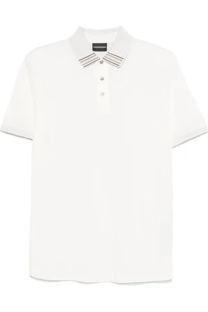 Emporio Armani Piqué-vævet polo