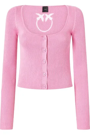 Pinko Ribstrikket cropped cardigan