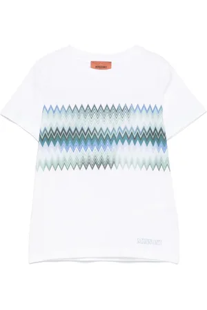 Missoni T-shirt med zigzag-tryk