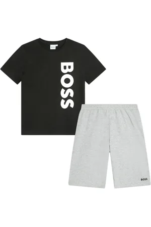 HUGO BOSS T-shirt og shorts-sæt med logotryk