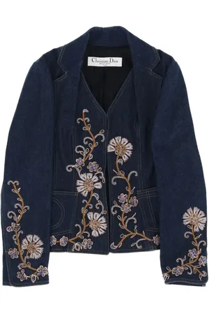 Dior Denimjakke med blomsterbroderi fra 2010