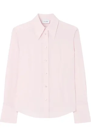 ST. JOHN Silkeskjorte i crepe-de-chine