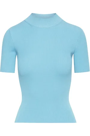 Oscar de la Renta Ribstrikket top