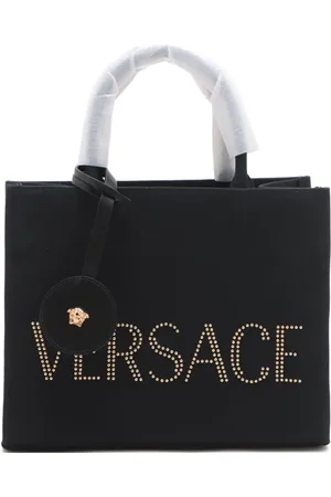 VERSACE Tote i kanvas med logo fra 2020-2024