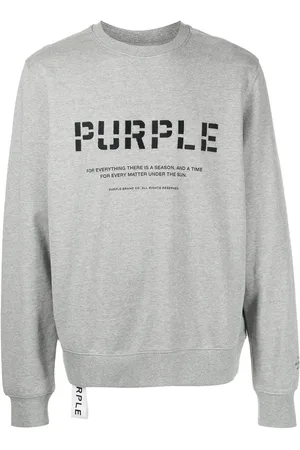 Purple Brand Sweatshirt med stencileret logotryk