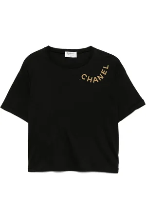 CHANEL Kortærmet top med rund hals fra 1990-00