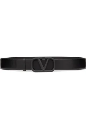 VALENTINO GARAVANI Bælte i læder med VLogo