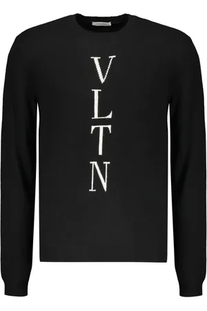 VALENTINO GARAVANI Intarsiastrikket trøje med logo