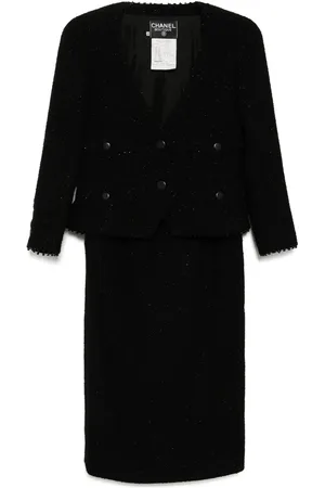 CHANEL Setup Suit Jacket ærmeløs camisole-kjole fra 1993
