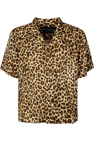 Stockholm Surfboard Club Skjorte med leopardtryk