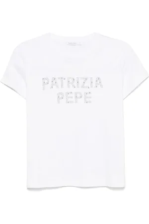 Patrizia Pepe T-shirt med logoapplikation