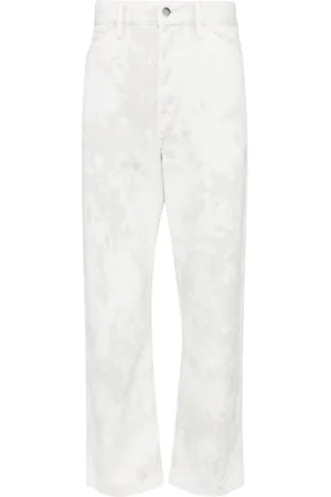 LEMAIRE Cropped jeans med bleget effekt