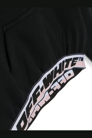OFF-WHITE Cropped hættetrøje med logotryk